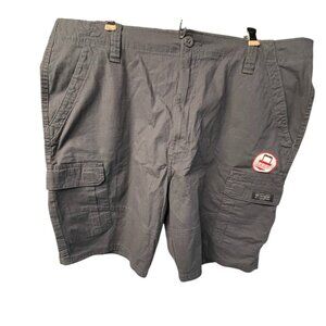 NWT Men's Wrangler Flex Cargo Shorts Relaxed Fit Tech Pocket Black SIZE 38